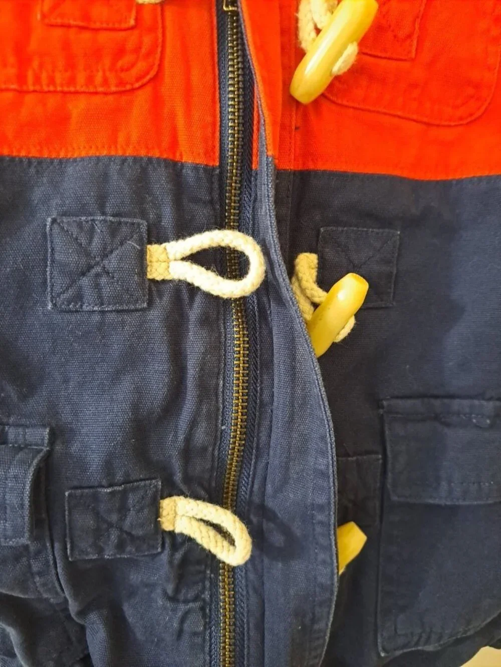 Janie And Jack 6-12 Months Hooded Jacket Zip And Toggle Closure Lightweight